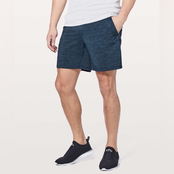 lululemon athletica Other - Lululemon Pace Breaker Short *Linerless 7" Heather Allover Iron Blue True Navy